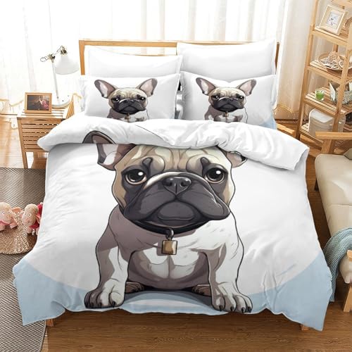 Housse de couette renard hypoallergénique en microfibre 3D - 3