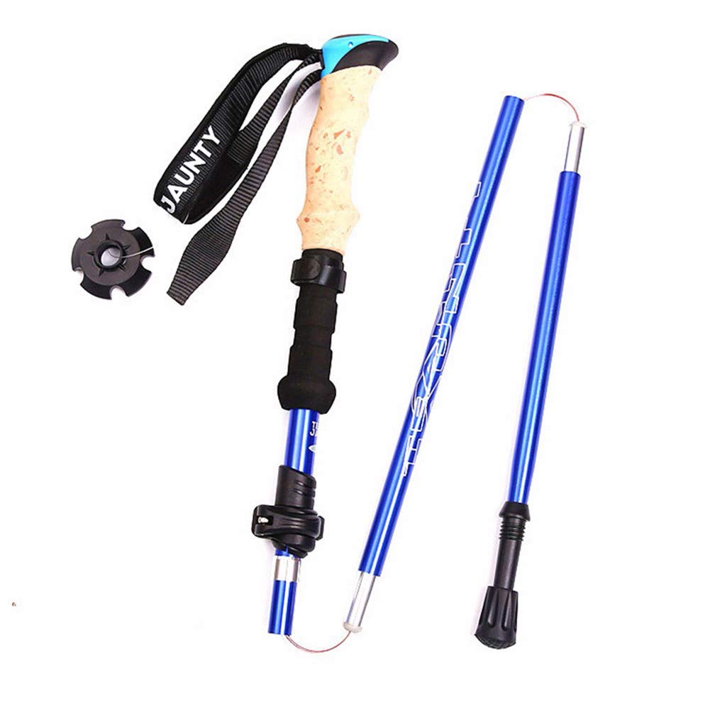Bastones de senderismo AWANG telescópicos con estructura plegable de carbono y aluminio 7