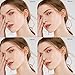 4 Pairs Silver Plated Hoop Earrings for Women Lightweight Hypoallergenic Silver Hoops Stainless Steel Hoop Earrings Loop Earrings Set
