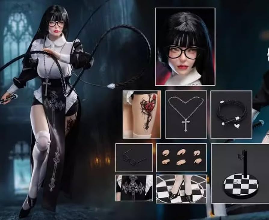 Amazon | [AC]龙山重工 LS2024-04 1/6 暗黒シスター ハサウェイ 黒髪