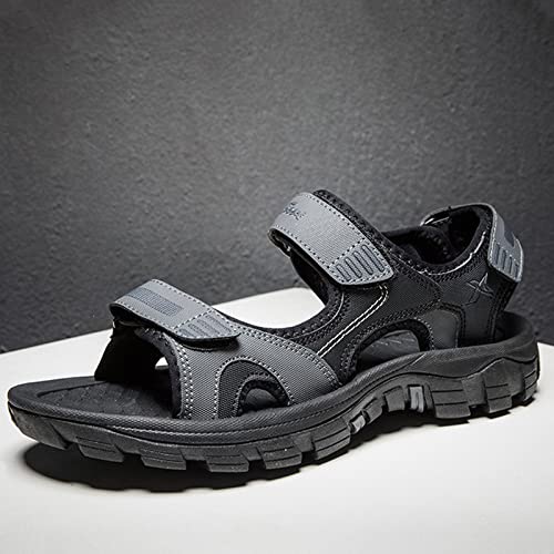 Men's Sport Sandals, Open Toe Trail Outdoor Shoes, Lightweight Trail Walking Casual Sandals Water Shoes 6