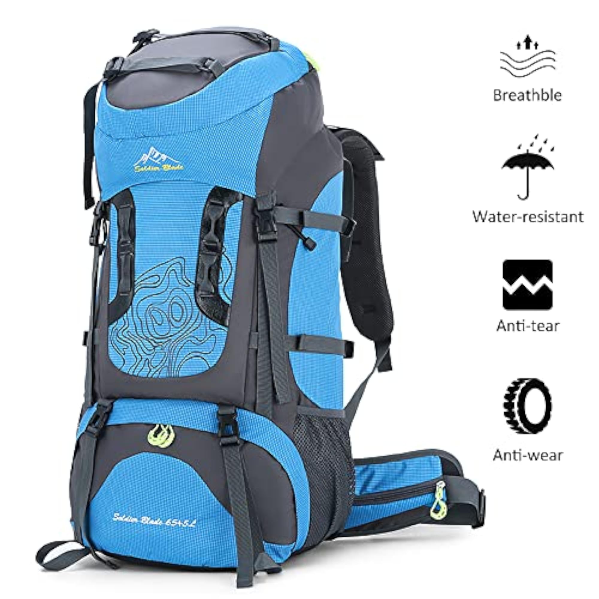70L Camping Hiking Backpack Large Capacity