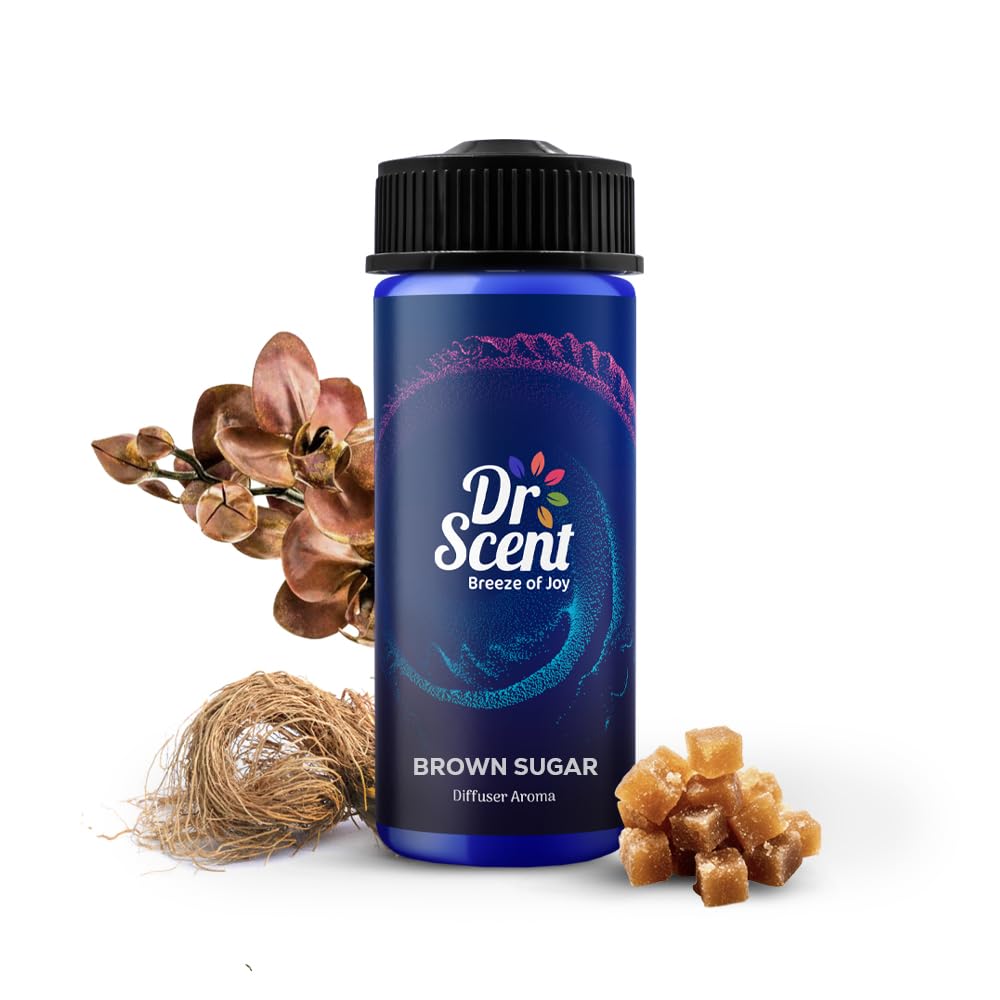 Dr Scent Breeze of Joy Diffuser Aroma Brown Sugar, With Distinctive notes Brown Orchid Flower | Strong Essence vetiver | Ending with Sweet Sugar Notes (170ml)