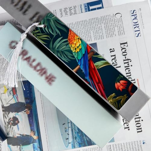 Marque-pages colorés perroquet compagnons parfaits de vos moments de lecture