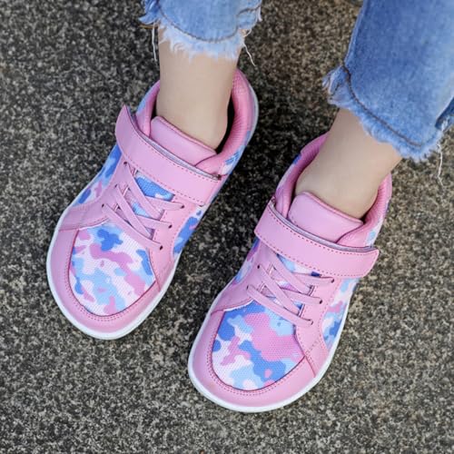 Kids Boys Girls Mesh Tennis Shoes Lace-Up Non-Slip Breathable Athletic Sneakers Low Top Hiking Walking Outdoor Shoes3