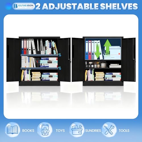 Image of Metal Storage Cabinet for Garage, Tool Cabinet, Utility Cabinet