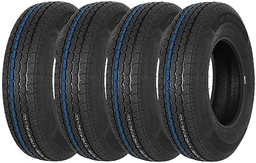 Amazon.com: Grand Ride Set 4 FREE COUNTRY Trailer Tires ST175/80R13 8 ...
