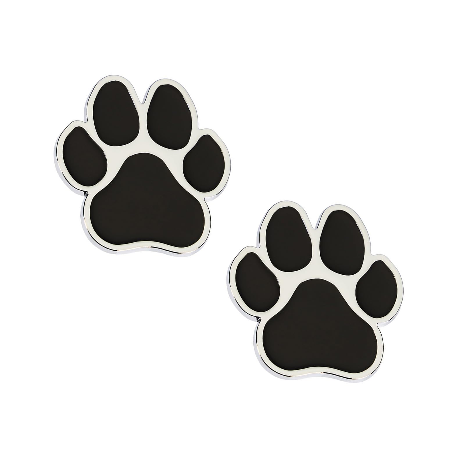 1 Pair 3D Animal Paw Print Car Sticker in Zinc Alloy for Vehicle Exterior Strong Design for Car and Motorcycle Enthusiasts Permanent Decoration for SUV