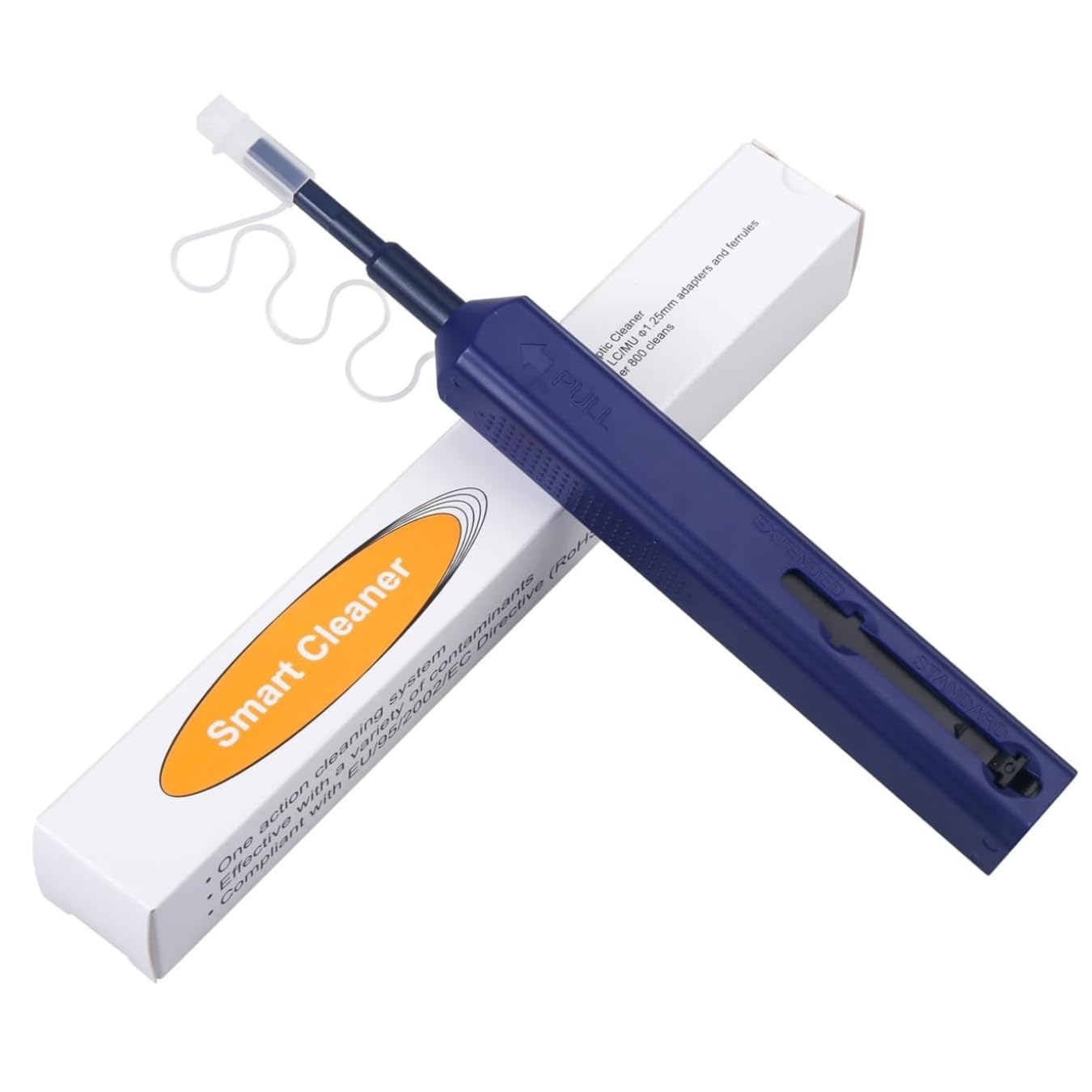 Zenithra Fiber Optic Cleaner,5PCS Fiber Optic Cleaning Pen 1.25mm Ferrules LC/MU FTTH Connector Cleaning Tools with 800+ Times