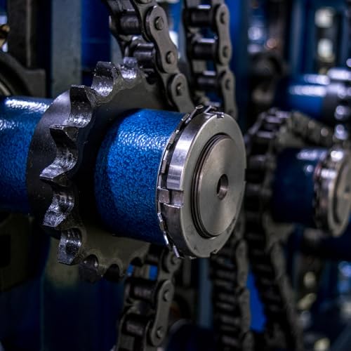 Image of uxcell #50 Chain Roller Sprocket B Type, 1 inch Bore 27 Tooth Single Strand Chain Sprocket, Carbon Steel, Keyway with Set Screws