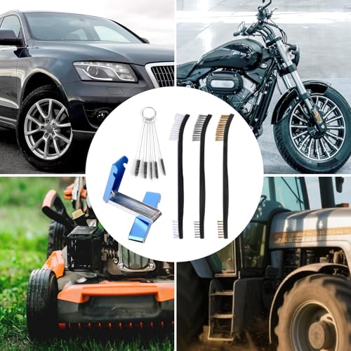 Image of BOXOB Carburetor Cleaning Kit, Torch Tip Cleaner Tool Airbrush Cleaner Brush for Motorcycle ATV Welding, Lawn Mower, Small Engine Jet Drill Bits, Spray Gun, Throttle Body, Gumout Carb and Choke
