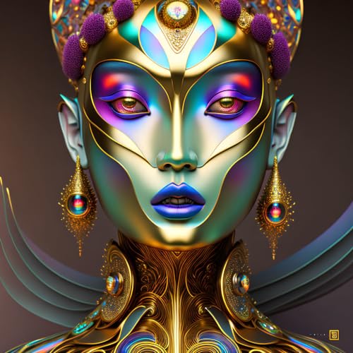 Affiches sur toile de haute qualité 58 x 90 cm aux reflets métalliques vibrants