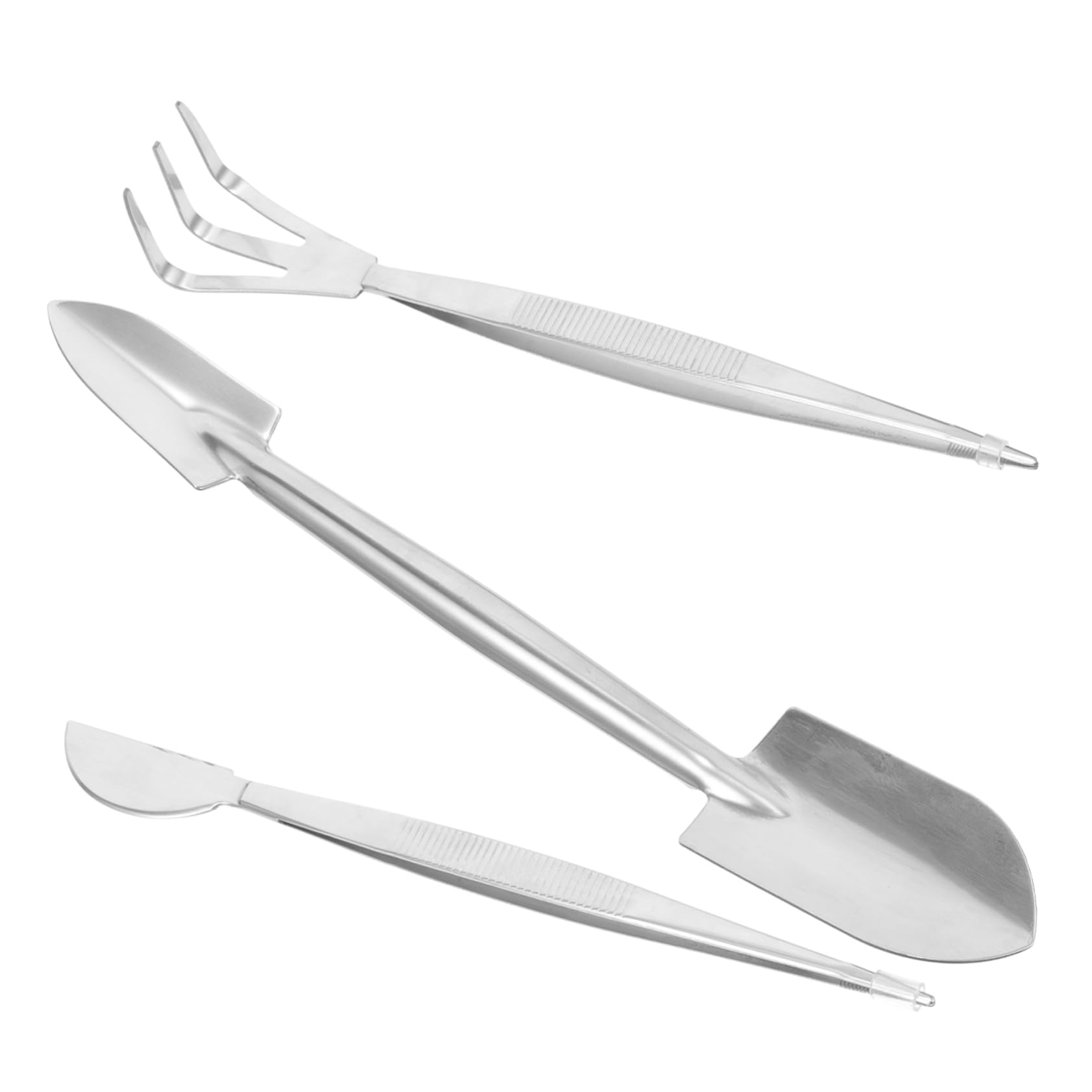 SUPVOX Bonsai Tweezers Bonsai Tool Garden Rake Tweezers Precision Tweezers for Bonsai Portable Gardening Tweezers Set