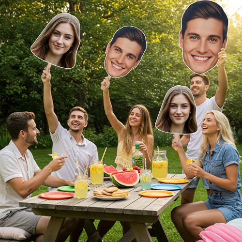 image for EZISHIPS Custom Cutout Big Head Stick, 9 size options, Hand-Hold Fun F