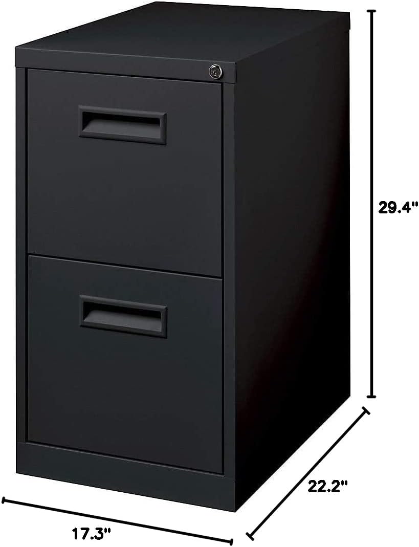 Lorell Mobile Pedestal, File/File, 15 by 19 by 27-3/4-Inch, Black : Office Products