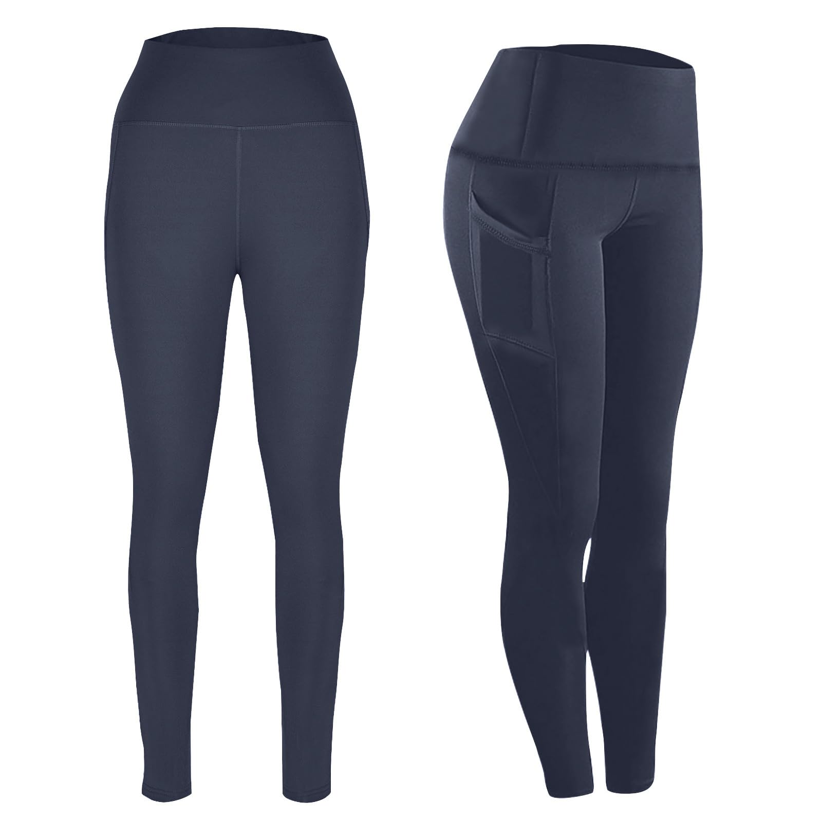 Leggings with Pockets for Women High Waist Gym Workout Leggings Tummy Control Yoga Pants Activewear