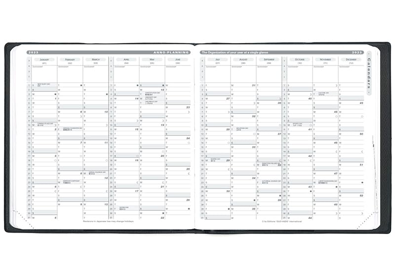 Quobadis Kareplan Prestige Monthly Diary Refill – Square 6.3x6.3 Inch Ivory Paper Planner, Oct 2024 To Dec 2025, No Cover