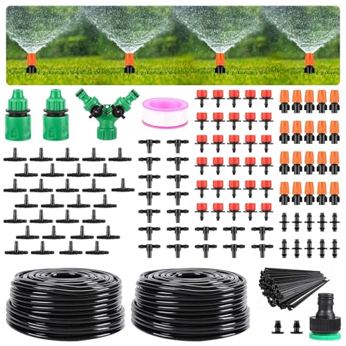 DUCHIFAD Tropfbewässerungsset 30m, automatisches Gartenbewässerungssystem mit 1/4'-Schläuchen,...