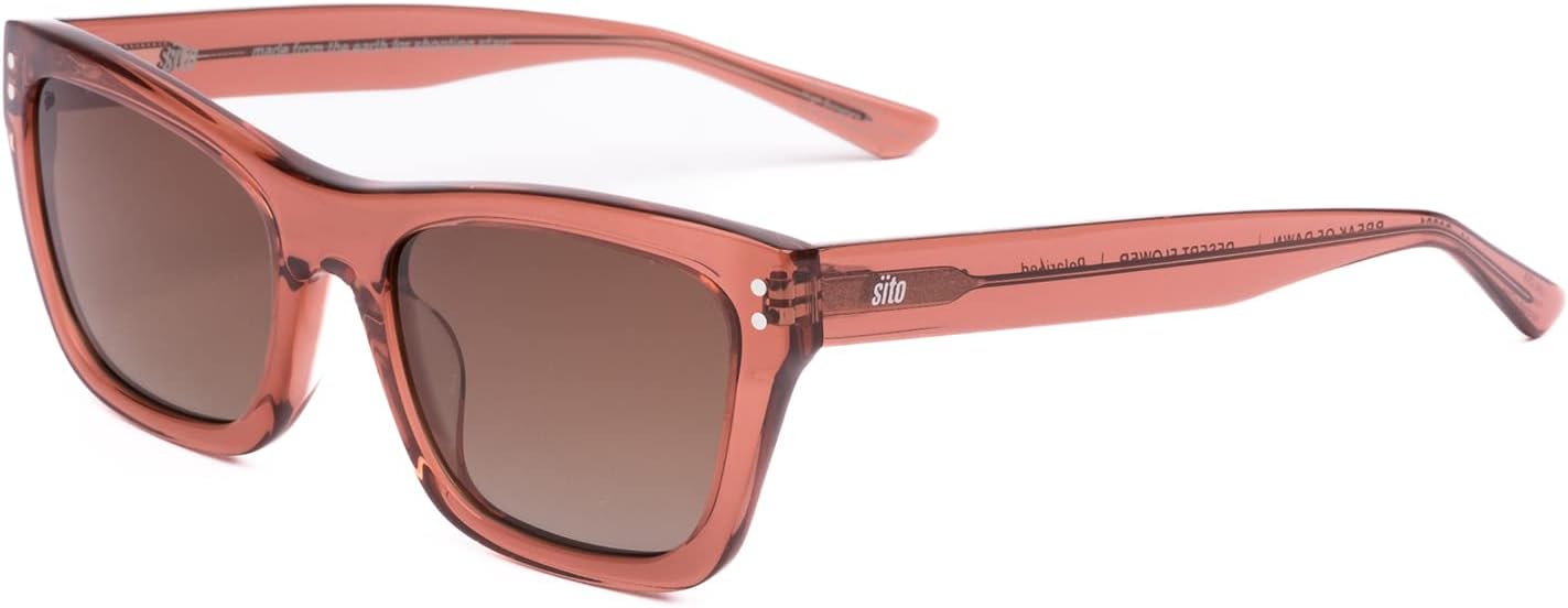 SITO SHADES Break of Dawn Square Sunglasses Polarized/Non-Polar Opt. Men Women Designer Modern Retro Concert Festival UV 100