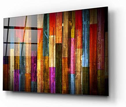 TEBAMALL Glass Printing Wall Art on Frameless Free Floating Tempered Glass Panel Ready to Hang Modern Decor Ideas For Your Living Room, Bedroom ＆ Office Contemporary Natural And Vivid Wall Decor Home Decor Housewarming Gift (28"x44"x0.2" / 70x110x0.5 cm)