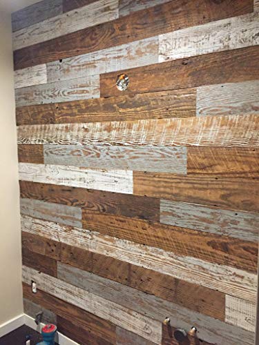 Reclaimed Redwood Siding (5"), 25 Sqft Bundle #TOP1
