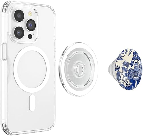 Miniatura 10 de Blue Willow, Patrón asiático, PopSockets PopGrip intercambiable