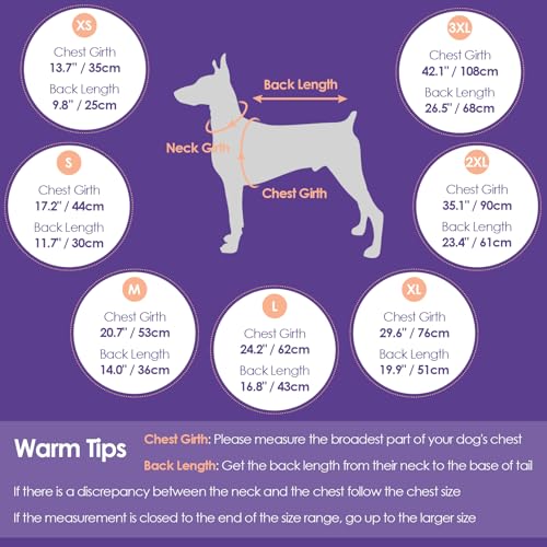 Image of Dog Coat for Large Dogs, Warm Pet Jacket Winter with Harness Built in, Waterproof Pet Snow Jacket with Furry Collar, Reflective Fleece Snowsuit for Extra Large Dogs, Black XL