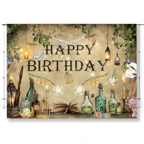 KUKUSOUL Vintage Magic Backdrop Magic Wizard Backdop