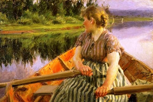 Impression d'affiches Minuit par Anders Zorn toile 60x90cm pour salon