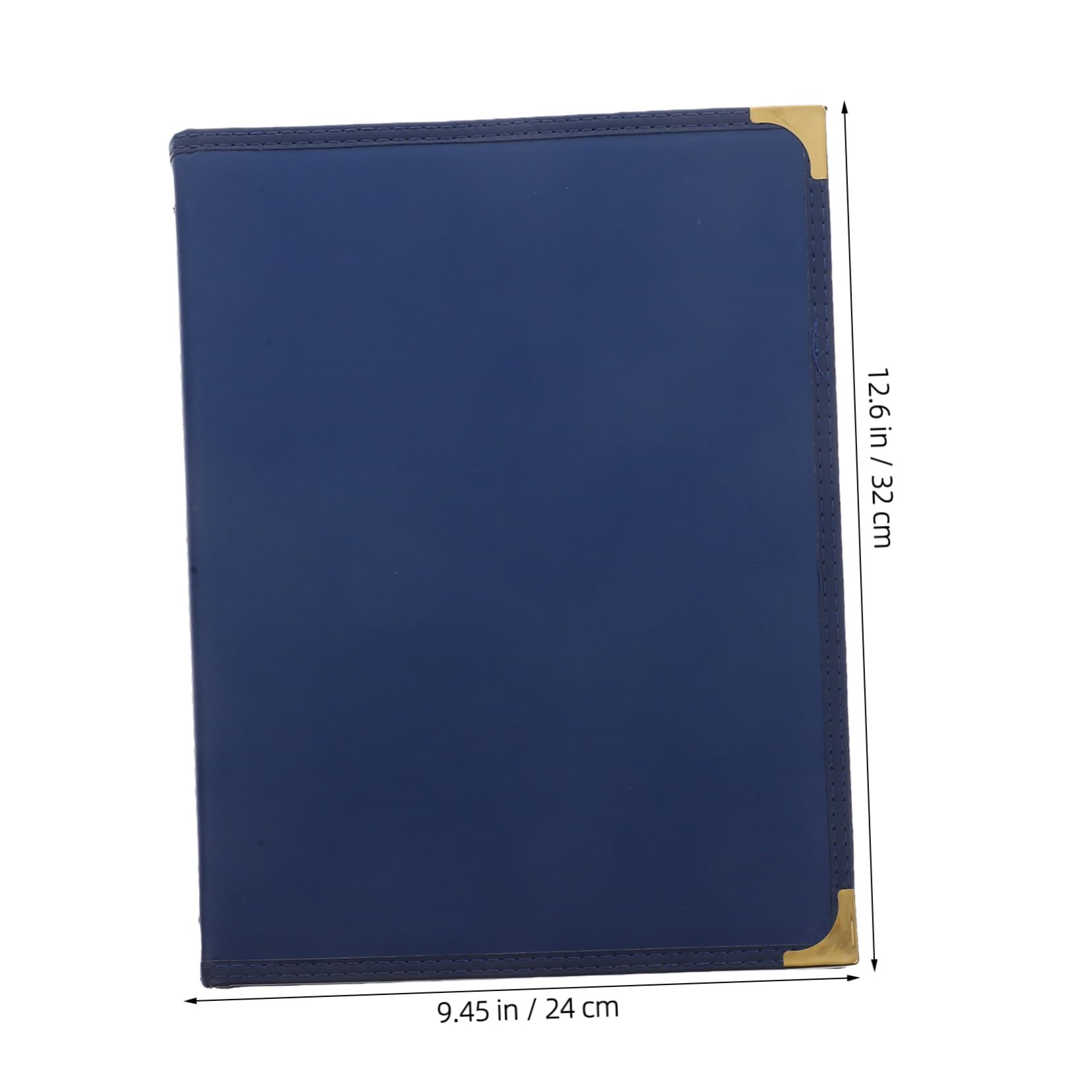 Portamenús para Restaurante de 2 Piezas, 4 Páginas, Pu Pvc Azul | Fundas Transparentes, Reutilizable y Fácil de Limpiar, Uso Versátil en Bares y Restaurantes