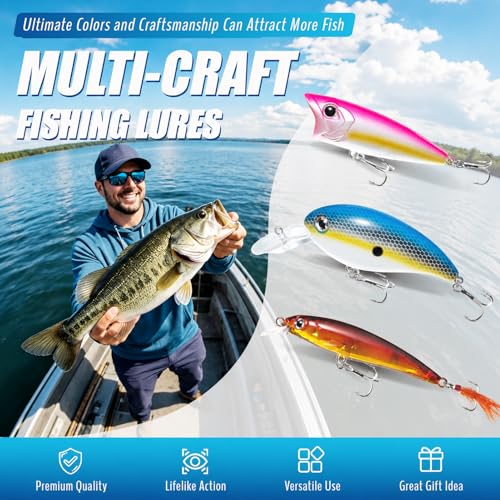 Kit de Señuelos de Pesca BOGTIM, 273 Piezas, Equipo Completo para Agua Dulce y Salada miniatura 2