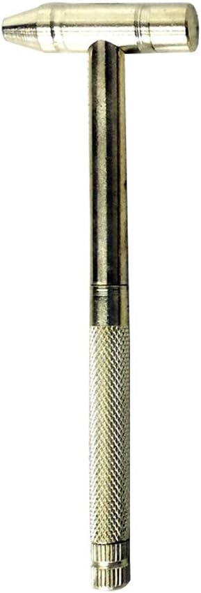 UKCOCO 6 in 1 Multi-functional Mini Ball Hammer Screwdriver Tool (Golden)