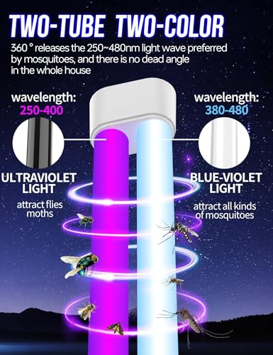 bug zapper outdoor mosquito zapper with led light fly zapper outdoor indoor insect zapper electric fly traps plug in mosquito killer for patio yard