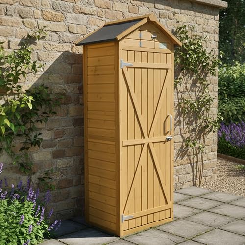 Image of Garden tool storage shed by Garden Universe sentry wooden shed store garden storage potting WS01-N