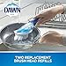 Dawn 432941 Fillable Kitchen Brush, Refill, 2 Count, White