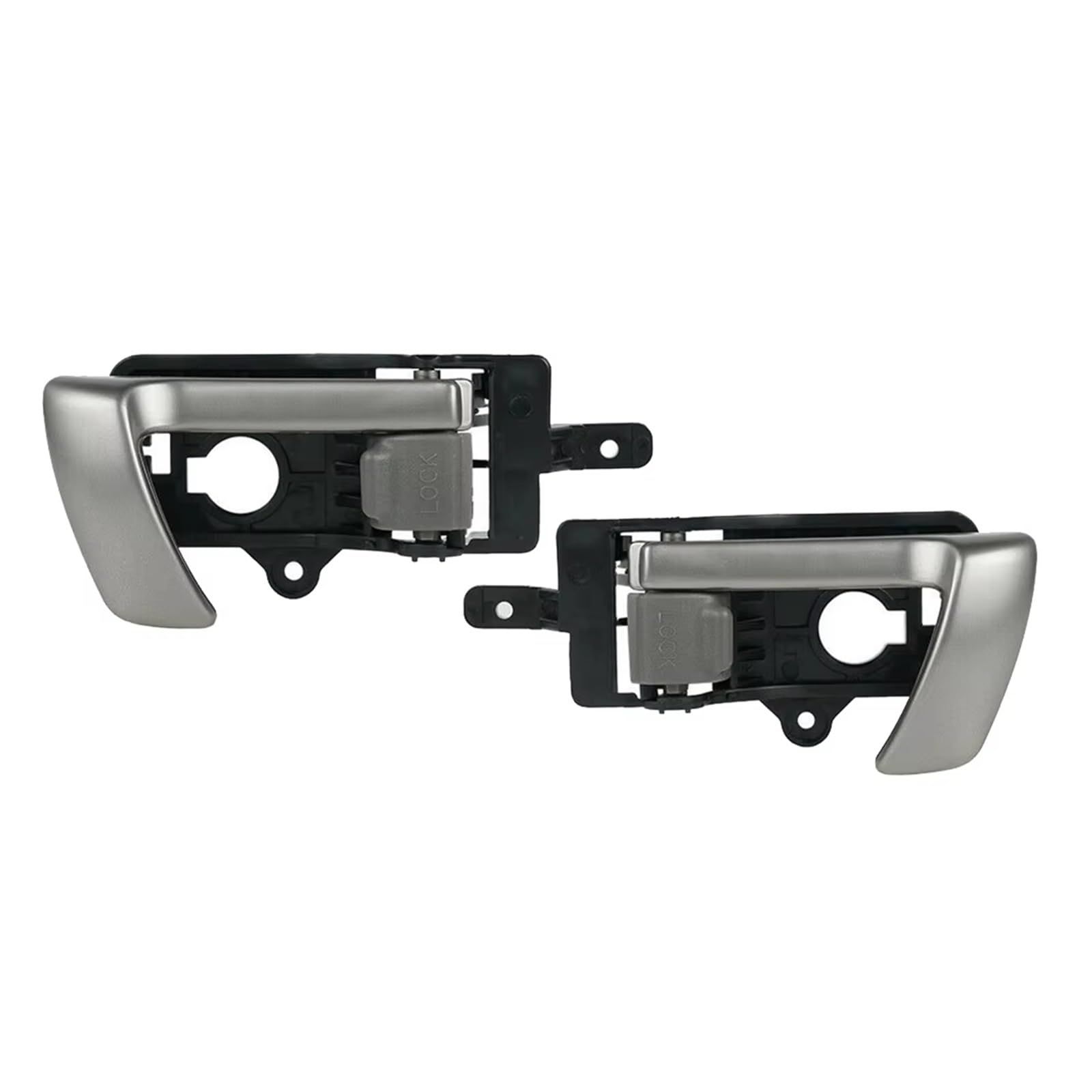 Jkswzma Car Inner Handle for Santa for Fe 2007-2012 Left+Right Interior Door Handle with Gray Knob 82610-2B010 82620-2B010