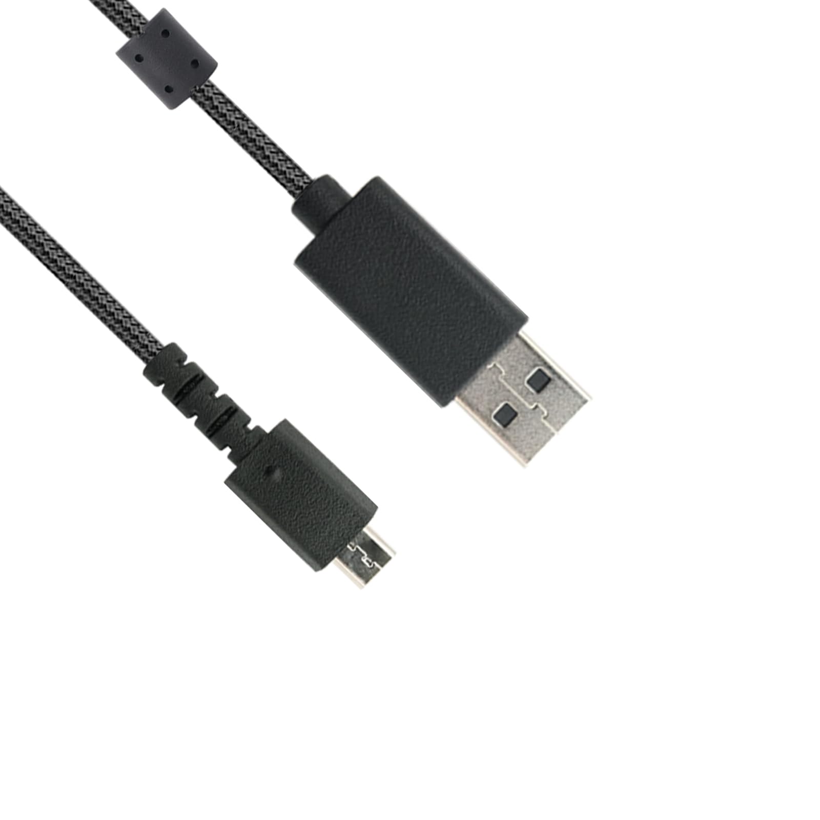 Cable de carga USB (6 pies), nailon trenzado, repuesto para mouse inalámbrico Logitech G502 Lightspeed / teclado inalámbrico G915 RGB TKL, USB a micro