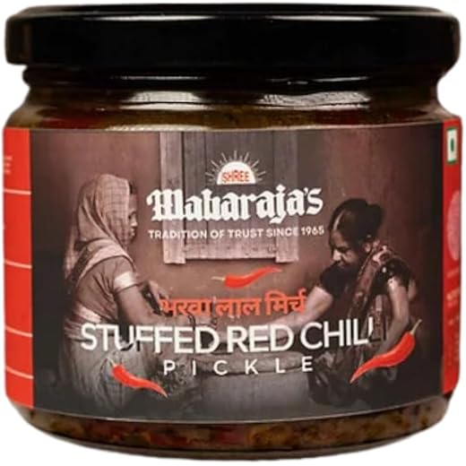 Shree Maharajas Red Chilli Pickle - Spicy Tang 300gm