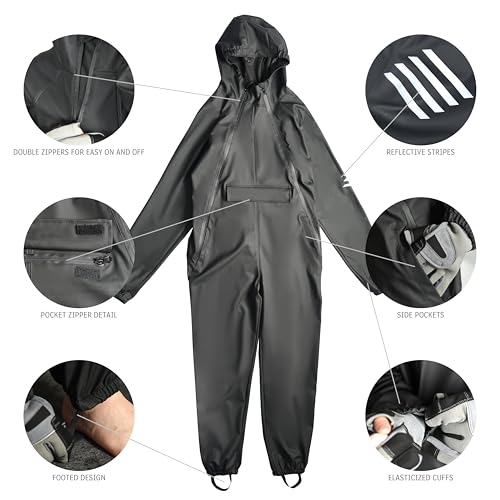 Image of Men's Dry Suit - PU Coated Full-Body Protection for Fishing, Kayaking, and Outdoor Adventures