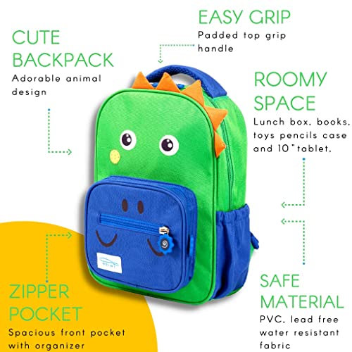 TWISE SIDE-KICK PRESCHOOL BACKPACK FOR KIDS AND TODDLERS (DINO)4