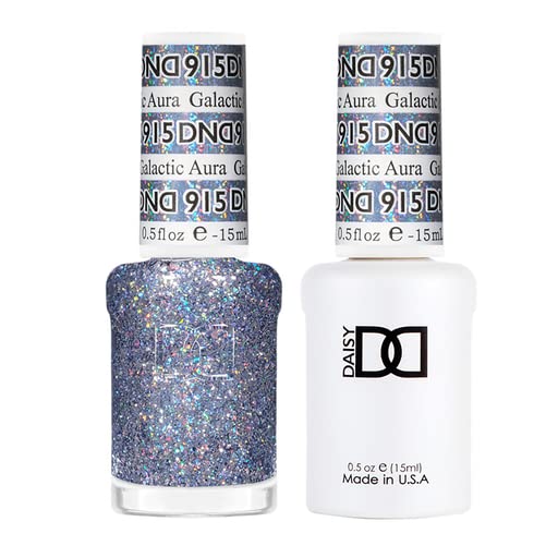 DND Gel Polish Set, Super Glitter Collection, UV/LED GelPolish and Air Dry Nail Lacquer, Matching Chip-Free Polish Duo, 0.5 Fl Oz Each
