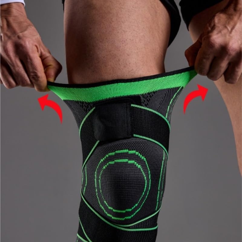 Exercise, protection Knee Pads Breathable Outdoor Running and Cycling Support Meniscus Protection Knee Pads for Fitness, cycling, running, playing football(Gray)