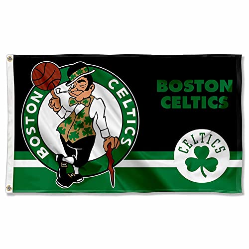 Boston Celtics Dual Logo Indoor Outdoor Flag Banner