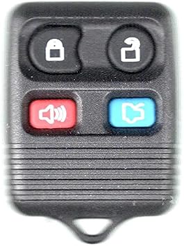 4 Buttons Keyless Entry Remote for 2004 2005 2006 2007 2008 2009 2010 2011 2012 Ford Mustang with Do It Yourself Programming Instructions