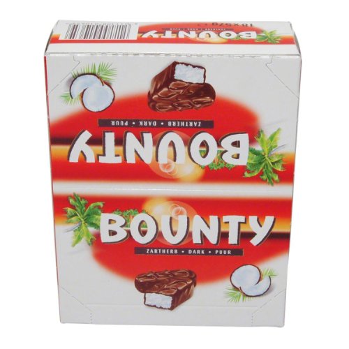Bounty Dark Chocolate Covered Coconut Bars Eighteen 57 Gram Bars