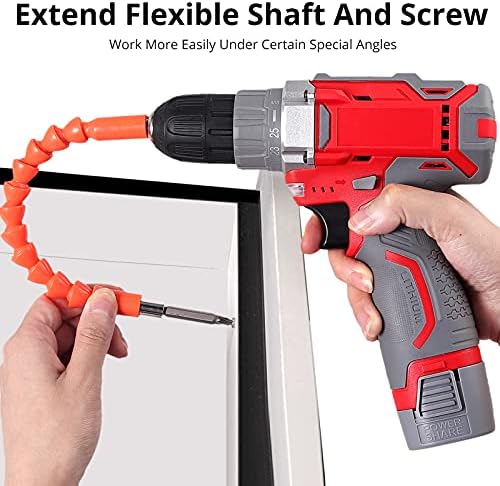 Cordless Drill Driver, JUSTOOL 18 V Power Drill 25+1 Torque Setting, 3/8" Keyless Chuck, 2 x Batteries, Variable Speed & LED Light Electric Screw Driver for Home Improvement DIY Project