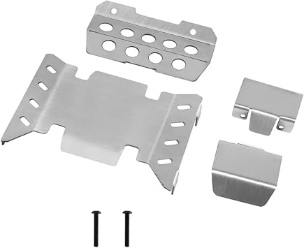 for RGT EX86020 LC71 1/10 RC Remote Control Car Stainless Steel Front and Rear for Chassis Armor Protector Upgrade Parts Accessories RC Car Parts Accessories
