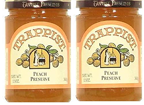 Trappist Peach Preserves 12 Ounce (Pack Of 2)