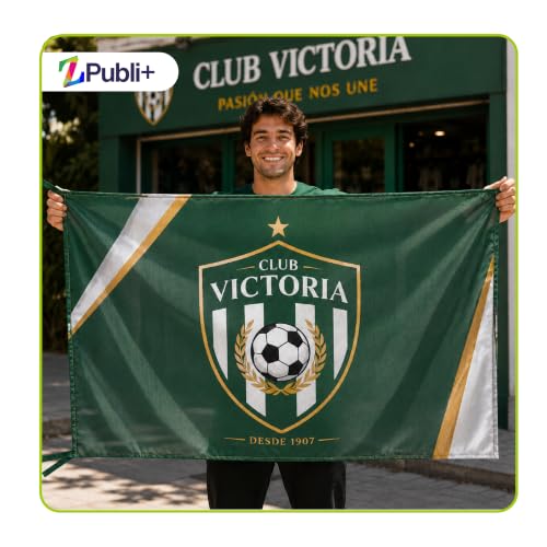 Miniatura 3 de Zpubli - Bandera Personalizada Con Imagen Y Texto. Personalizable, Resistente A La Interperie, Bandera Para Decorar, Para Eventos, Fiestas, De Fútbol. Bandera, 90x150