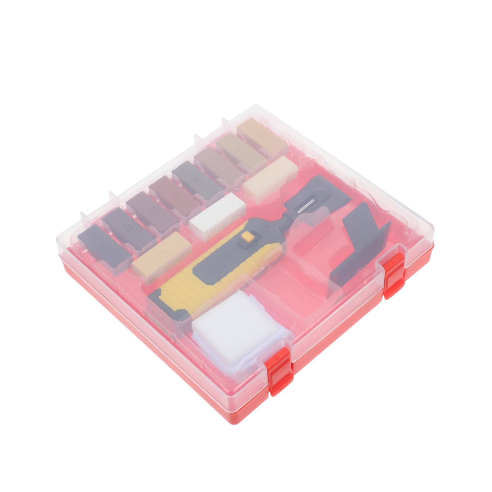 Uonlytech Kit Reparación Madera para Reparación de Rayones Piso y Muebles, con Pen de Calentamiento Eléctrico, Bloque de Cera y Esponja, Hogar y Comercio